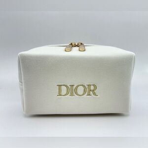Dior Beauty White Velvet Cosmetic PouchLimited Edition w/Original Box